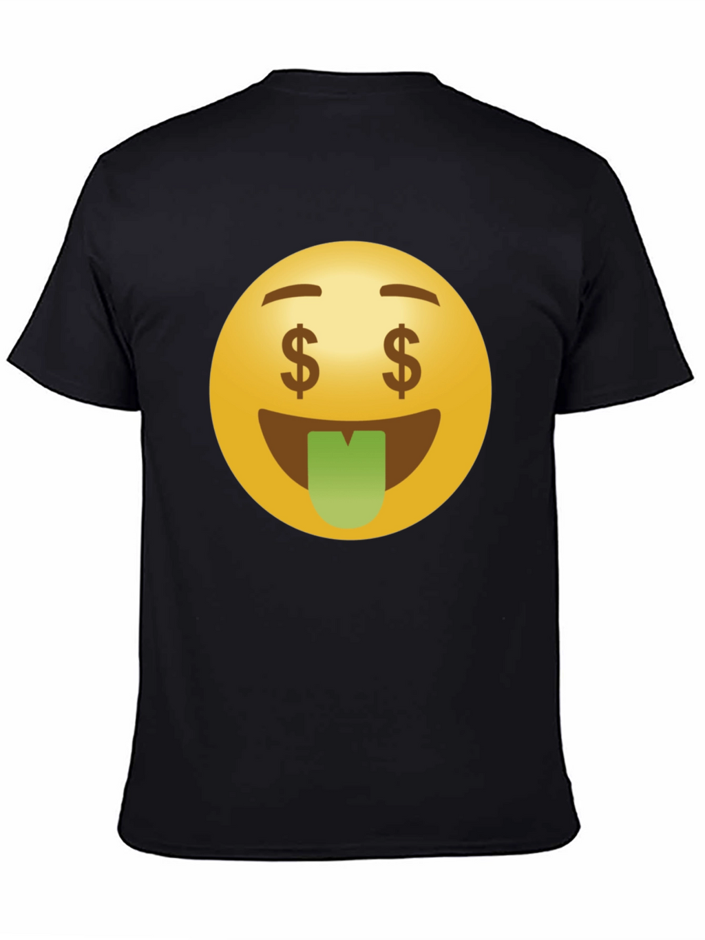 Money Eyes Emoji Black T-Shirt