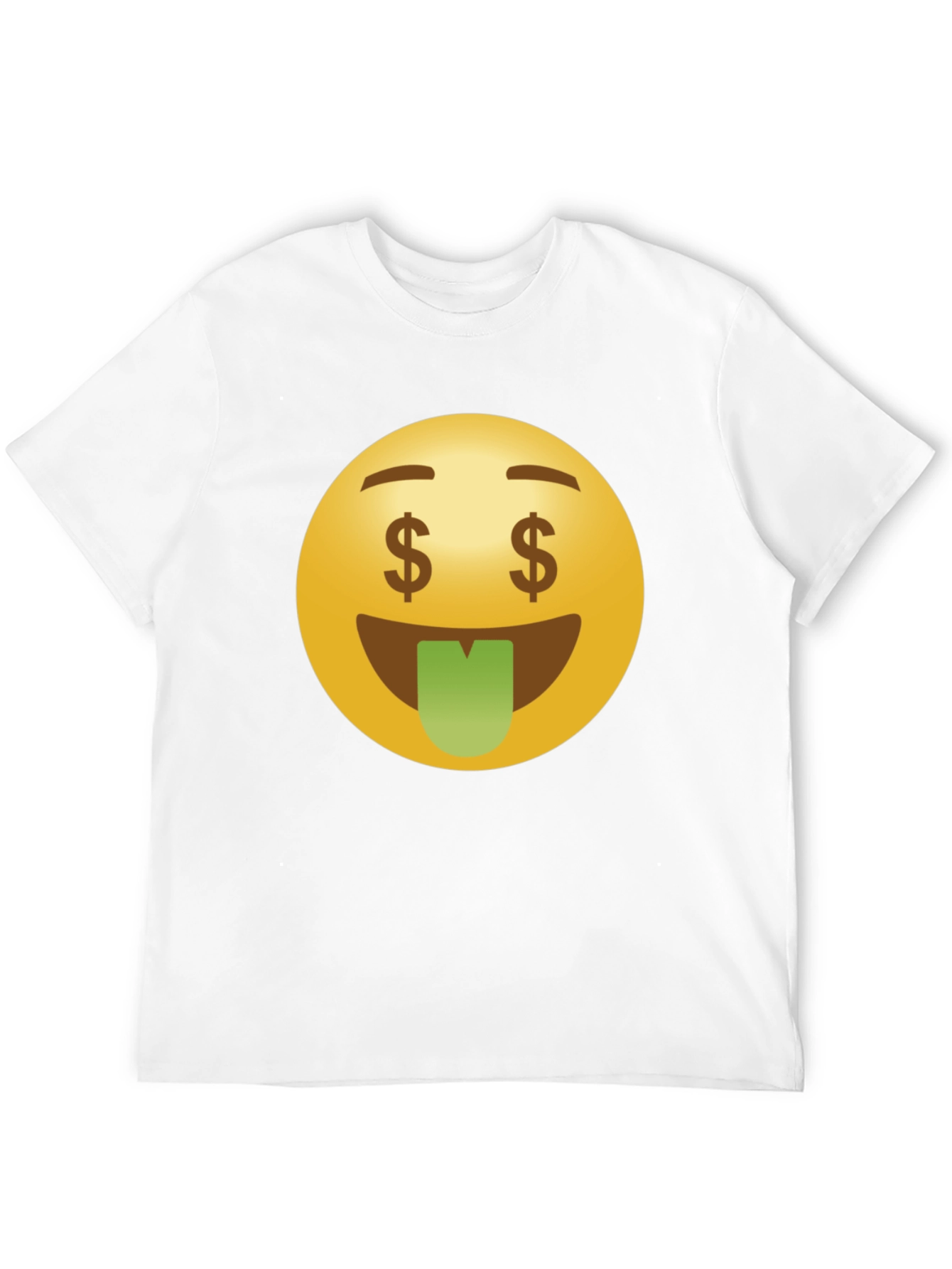 Money Eyes Emoji Black T-Shirt