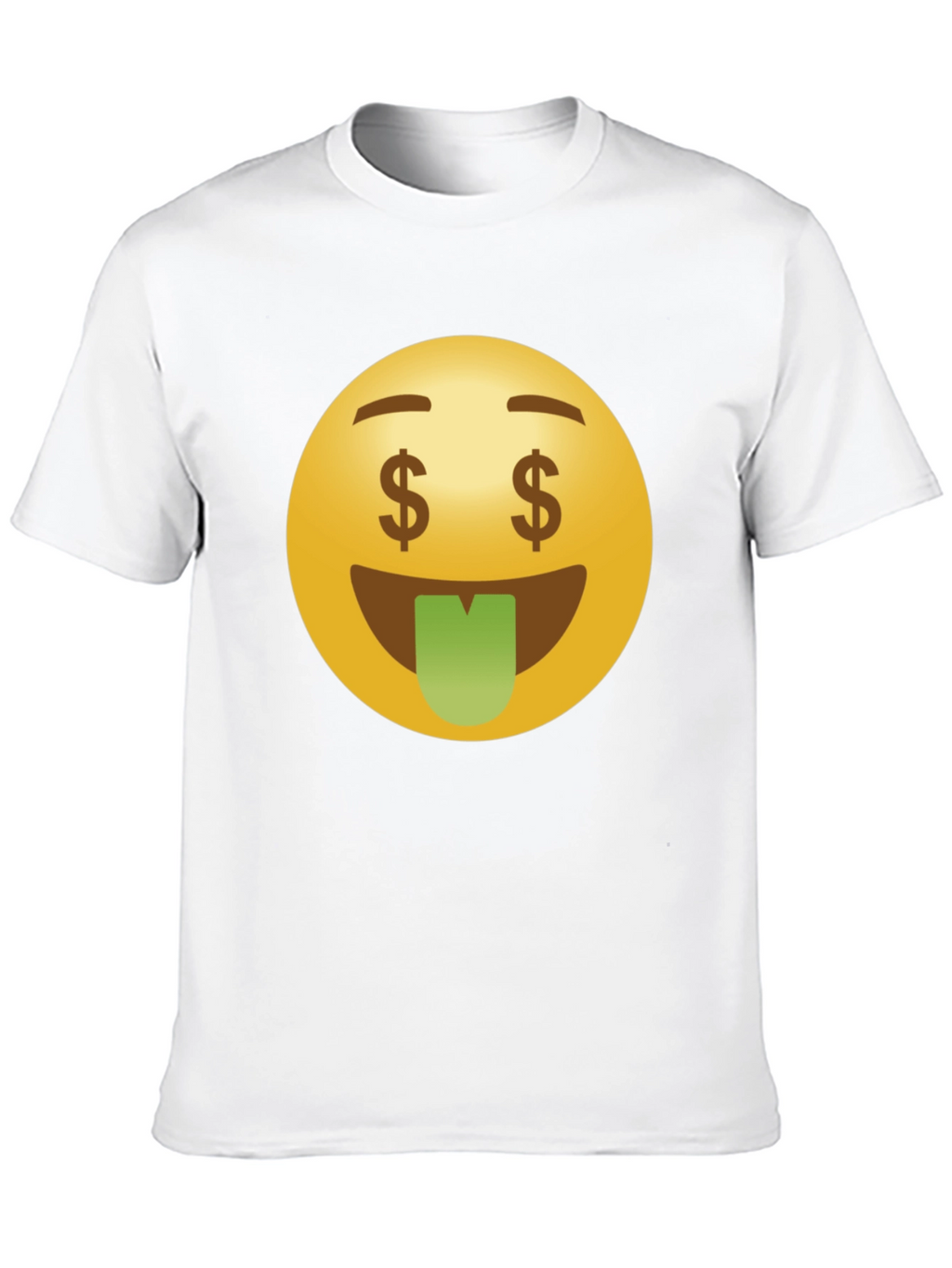 Money Eyes Emoji Black T-Shirt