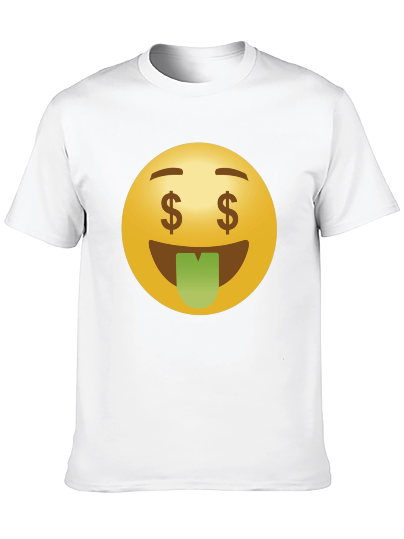 Money Eyes Emoji Black T-Shirt