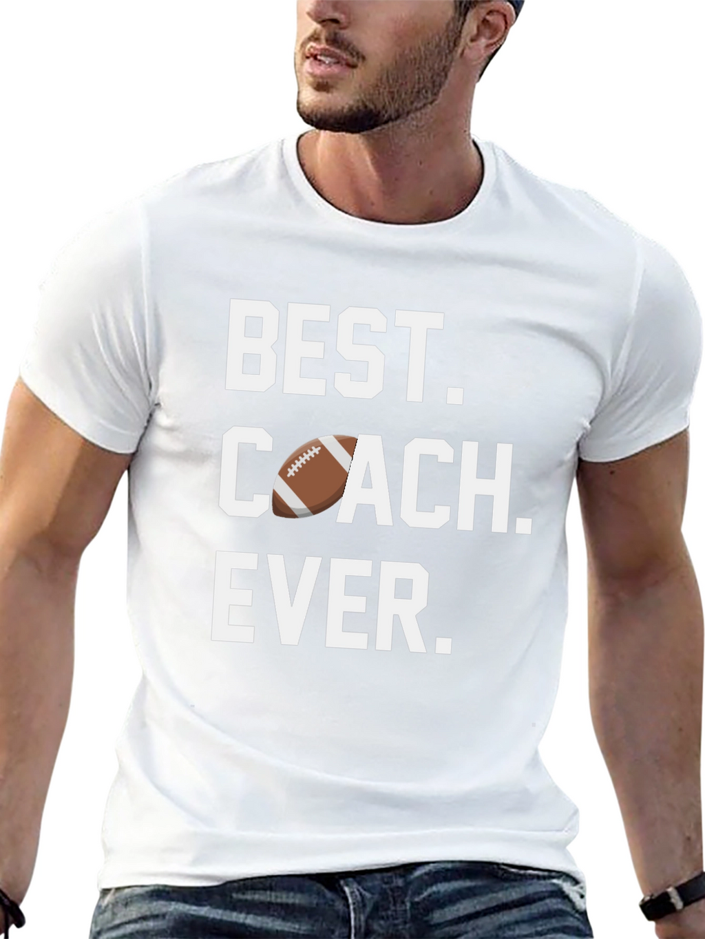 Best Coach Ever T-Shirt Football Design