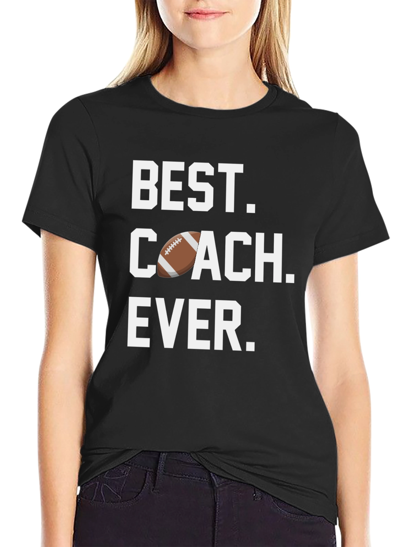 Best Coach Ever T-Shirt Football Design