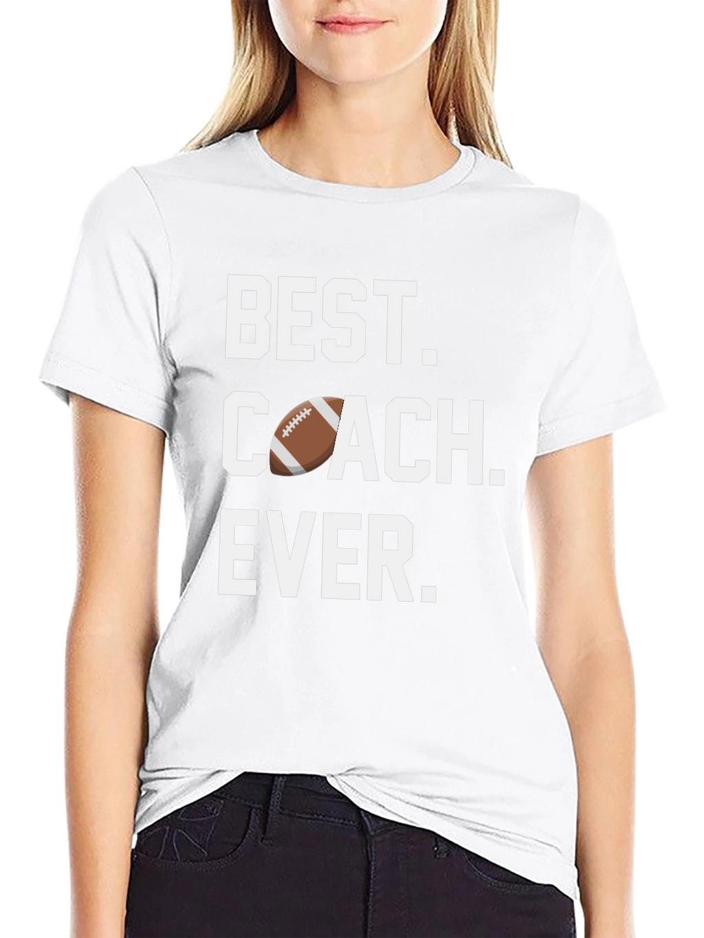 Best Coach Ever T-Shirt Football Design