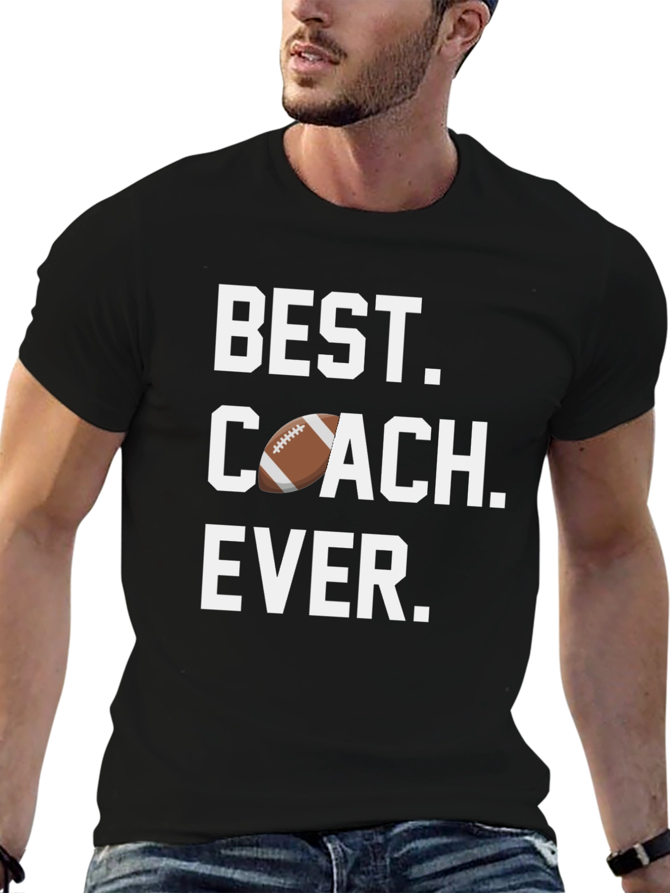 Best Coach Ever T-Shirt Football Design