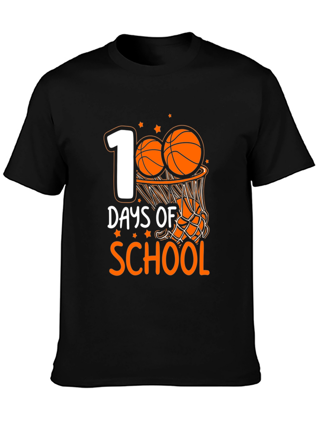 100 Days of School Basketball T-Shirt