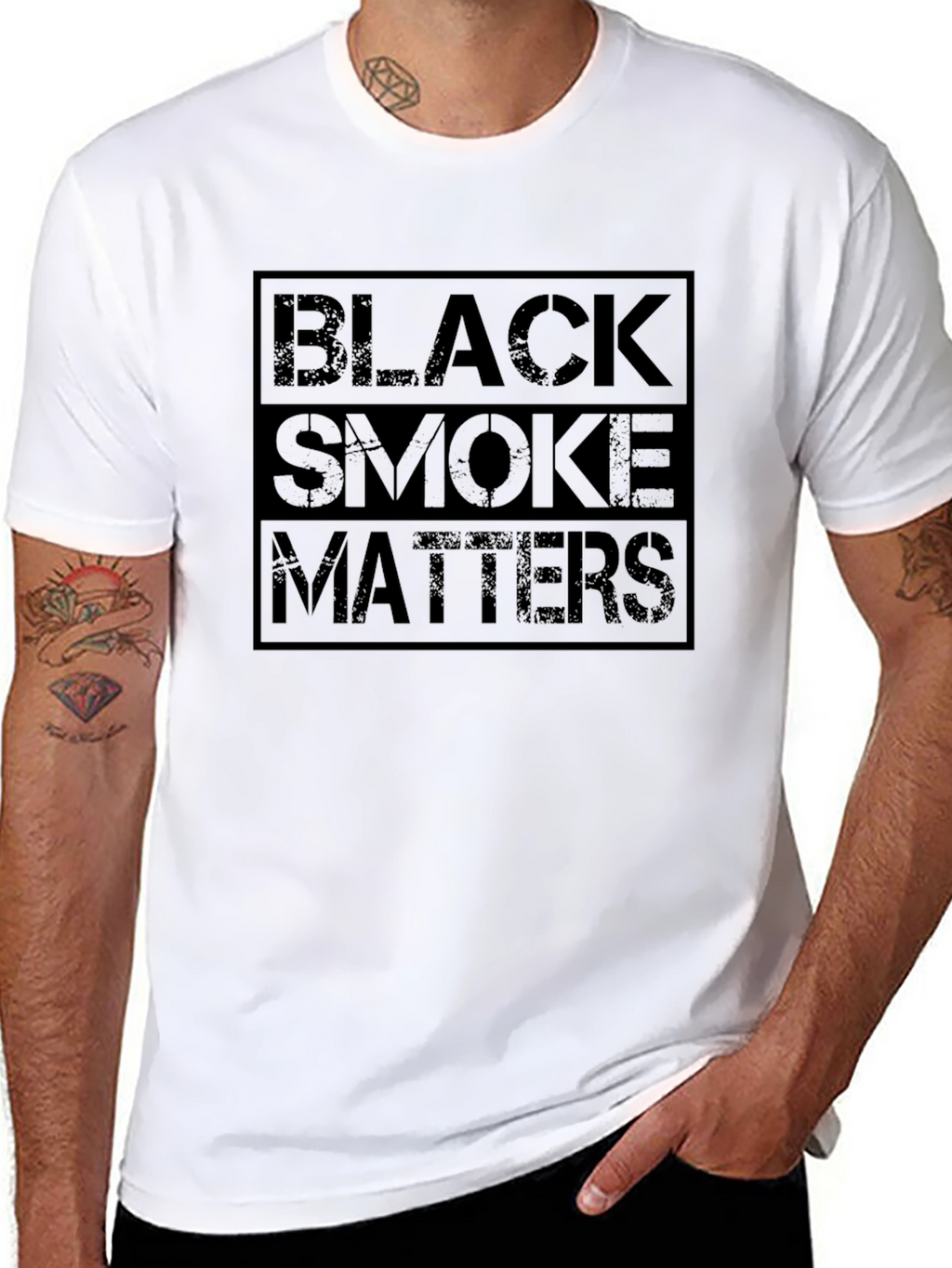 Black Smoke Matters Graphic Tee - Black