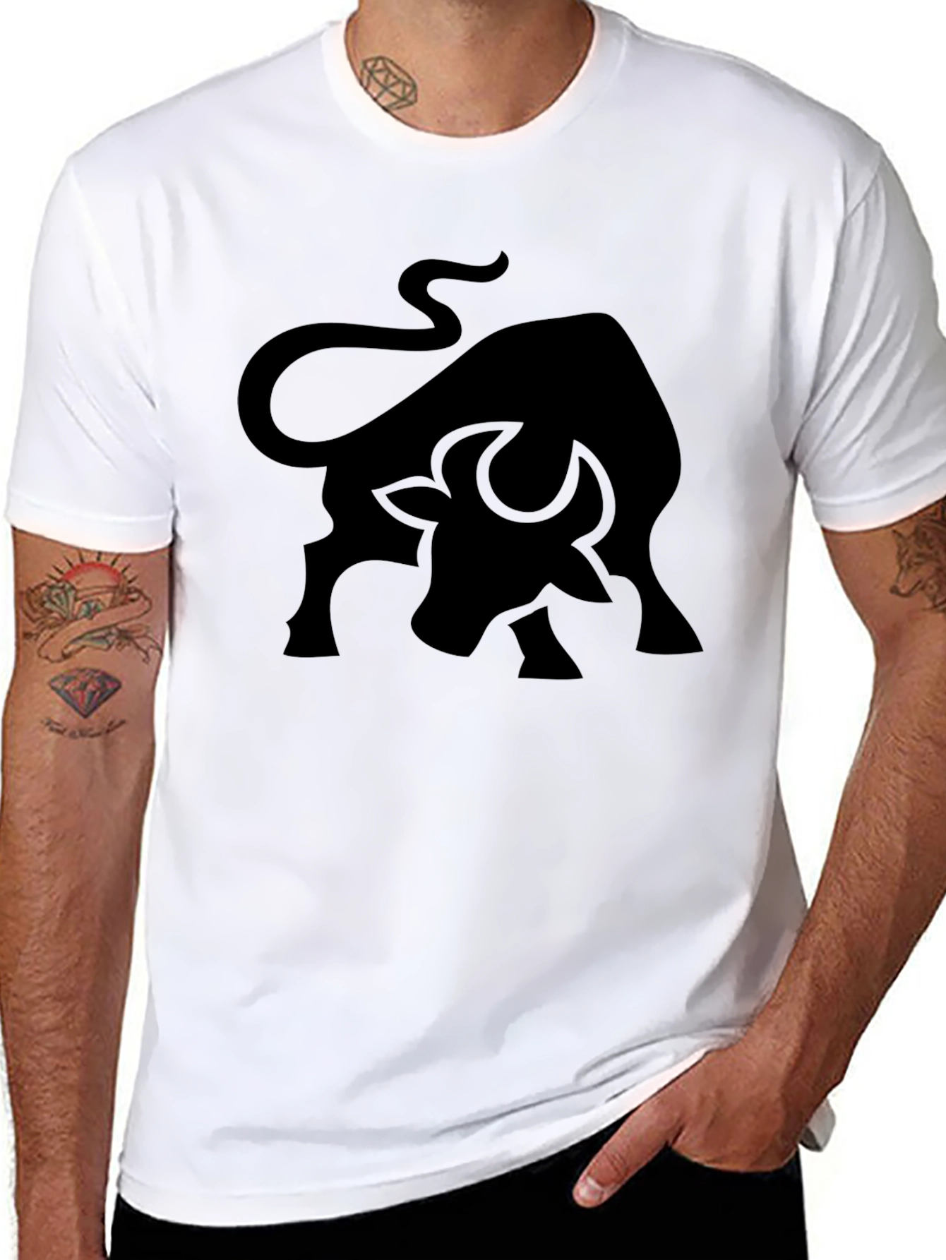 Black Bull Graphic Tee - Bold Style