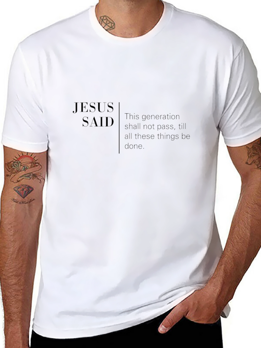 Jesus Said Black T-Shirt - Statement Tee