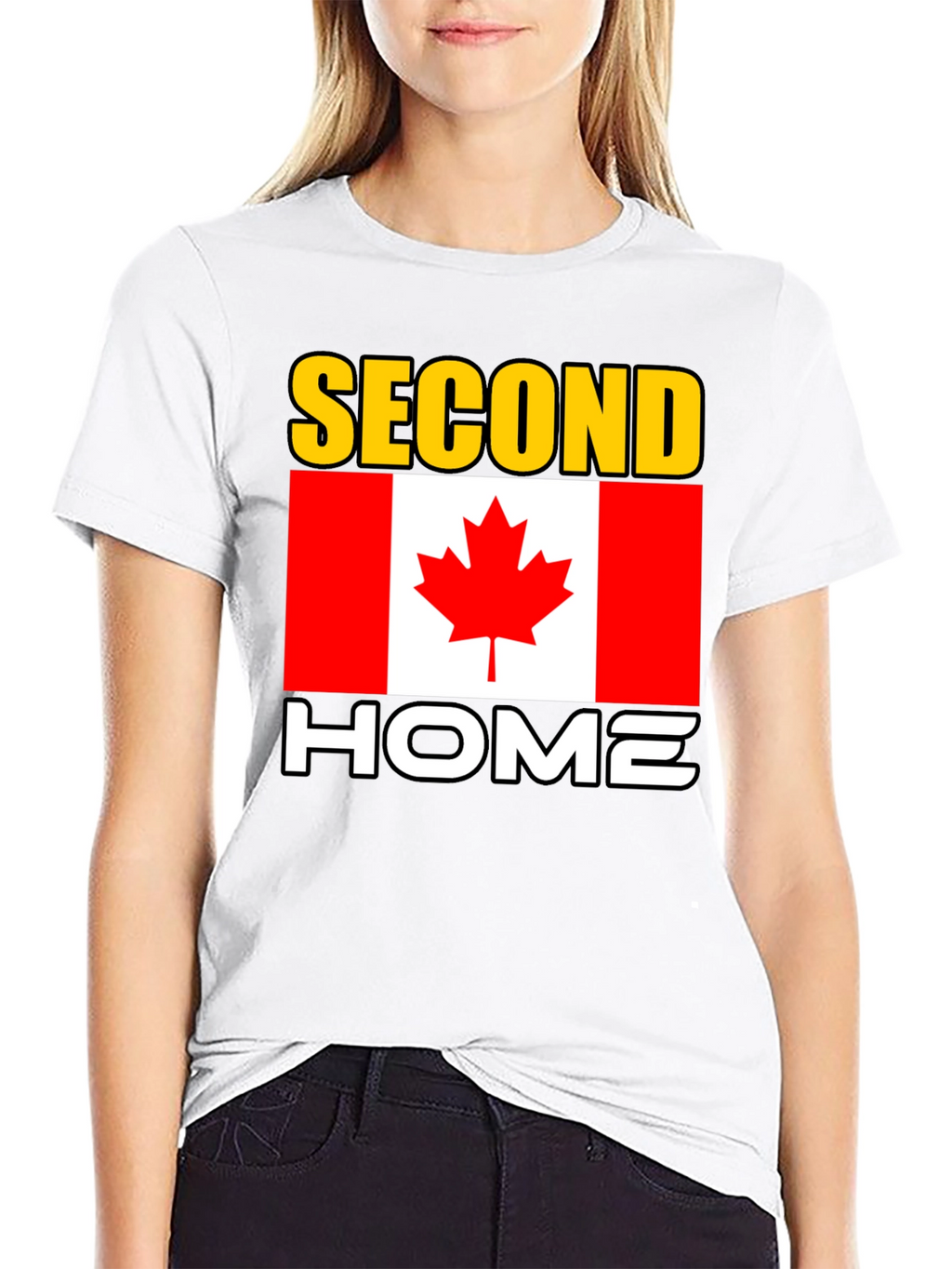 Canada Second Home Black T-Shirt