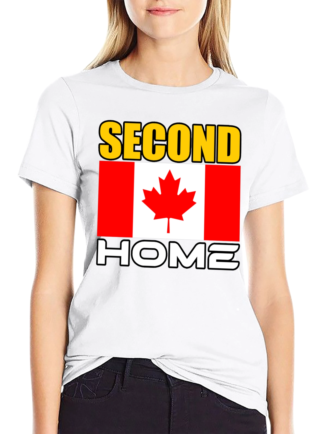 Canada Second Home Black T-Shirt