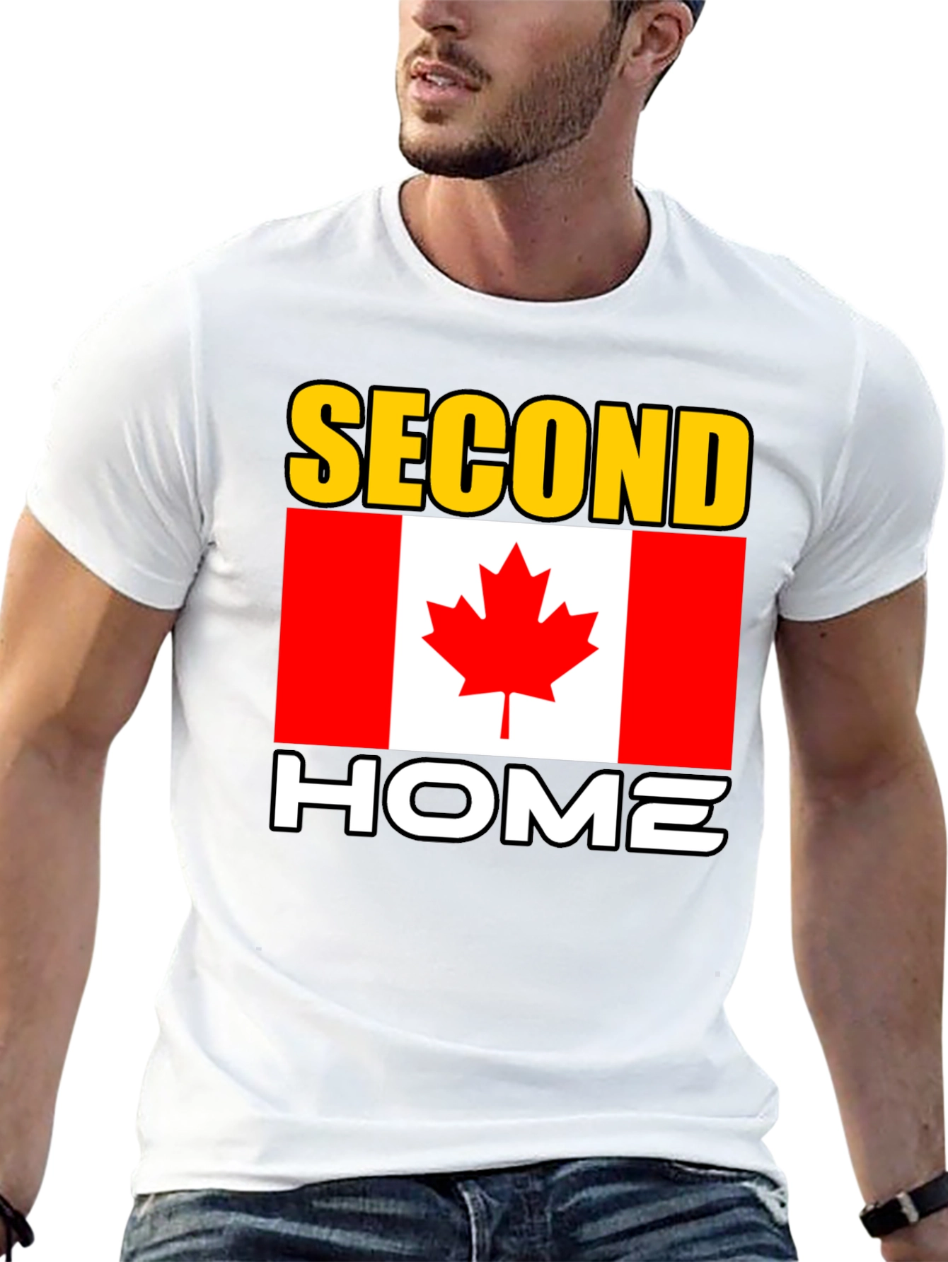 Canada Second Home Black T-Shirt
