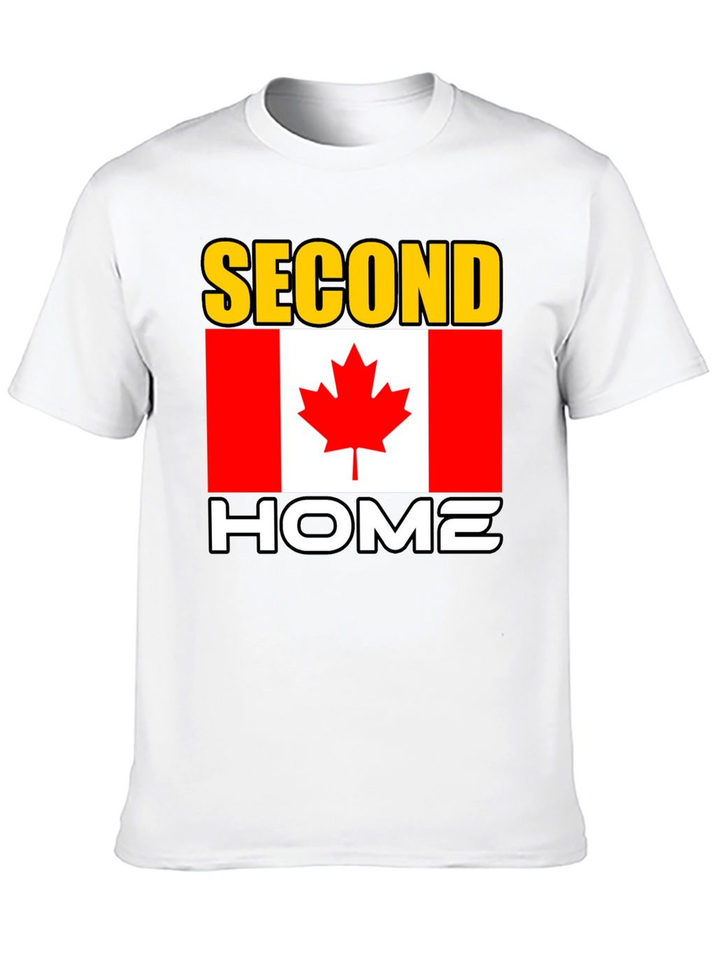 Canada Second Home Black T-Shirt