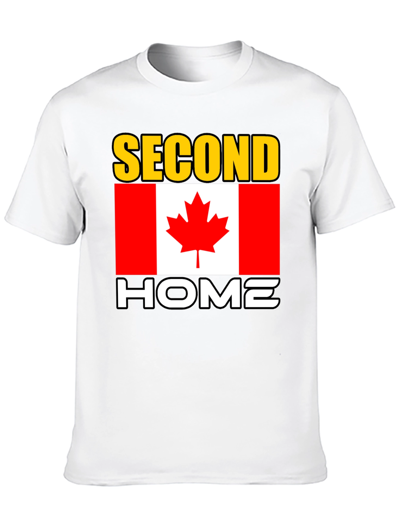 Canada Second Home Black T-Shirt