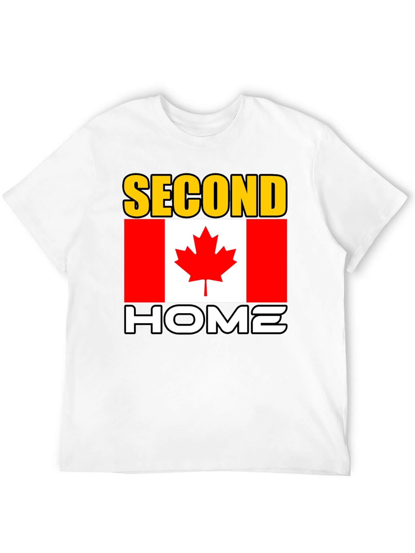 Canada Second Home Black T-Shirt