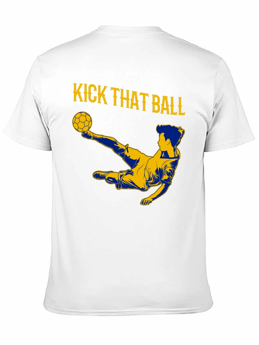 Kick That Ball Graphic Tee - Black Cotton T-Shirt