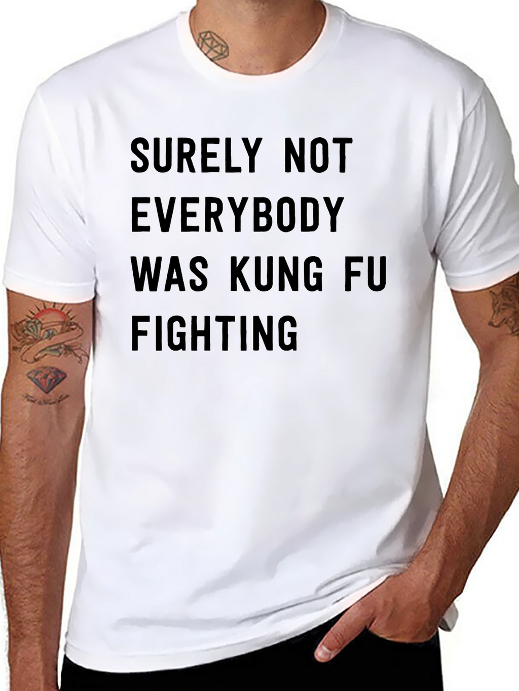 Kung Fu Fighting Slogan T-Shirt