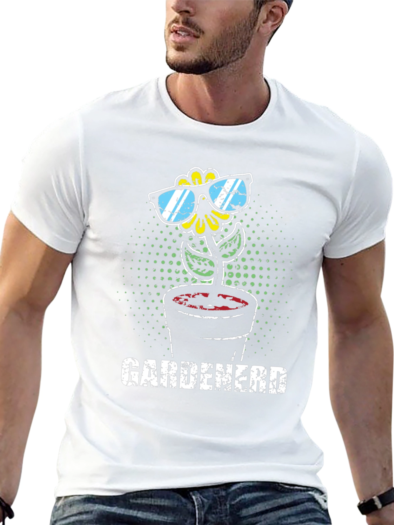 Gardenerd T-Shirt - Sunflower Sunglasses Novelty Tee