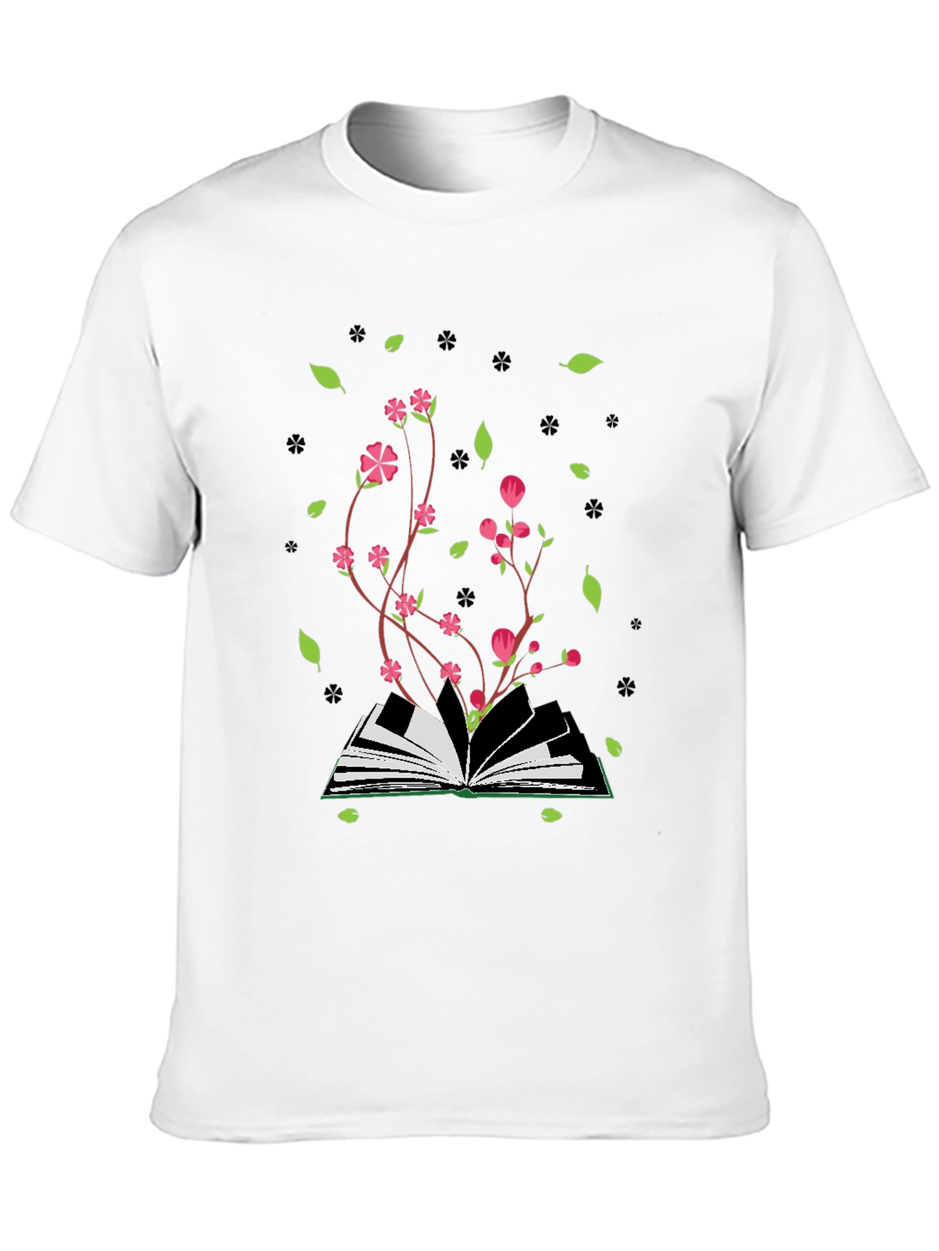 Bookish Bloom Tee - Literary Style
