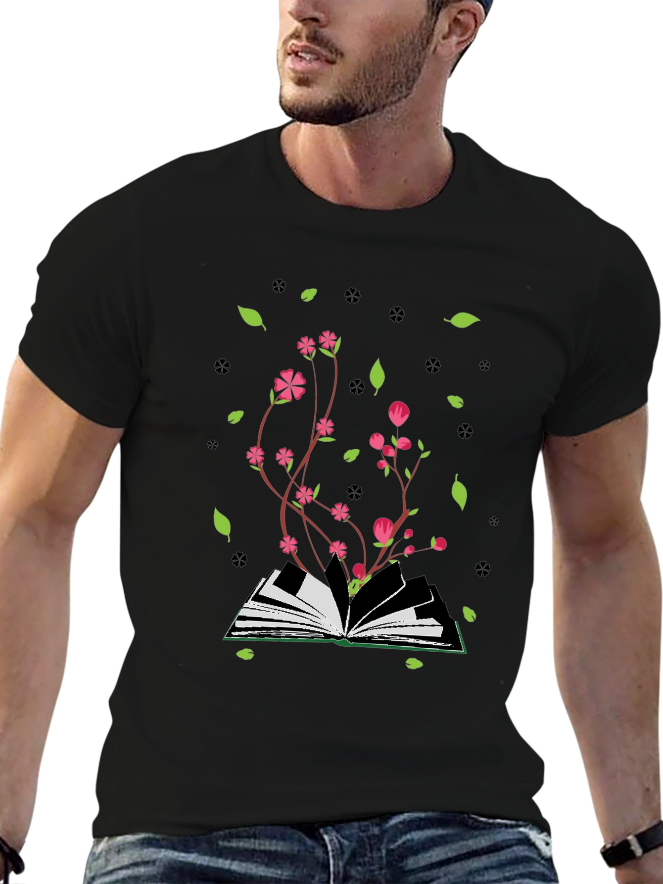 Bookish Bloom Tee - Literary Style