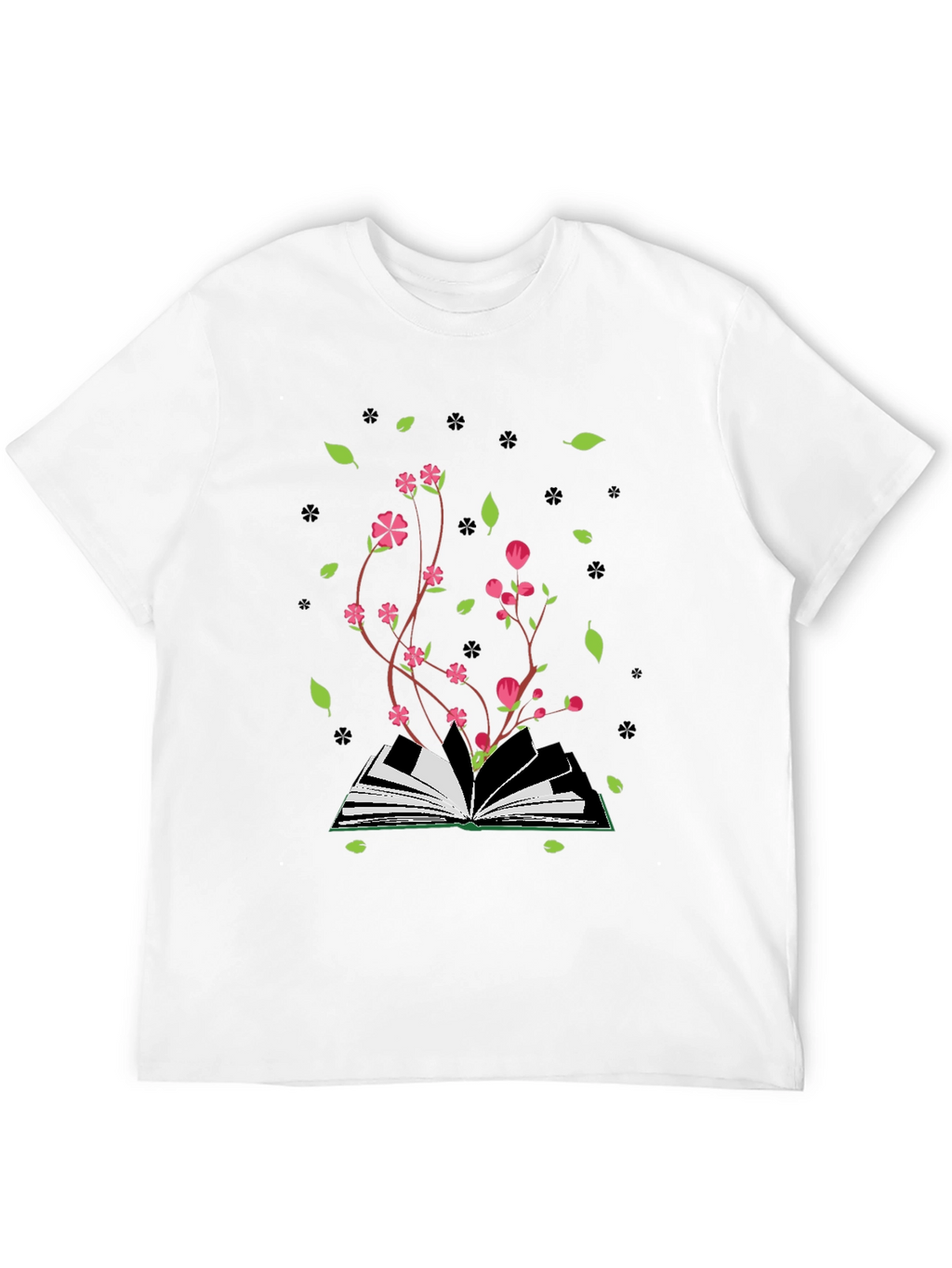 Bookish Bloom Tee - Literary Style