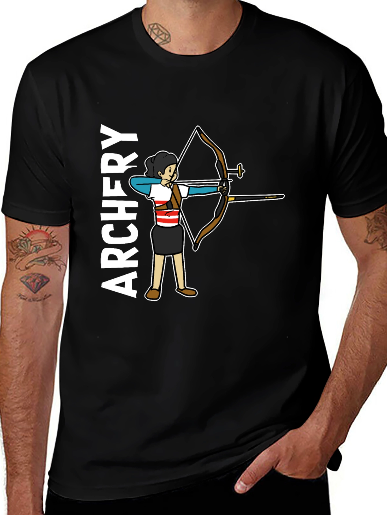Archery Girl Graphic Tee - Target Practice T-Shirt