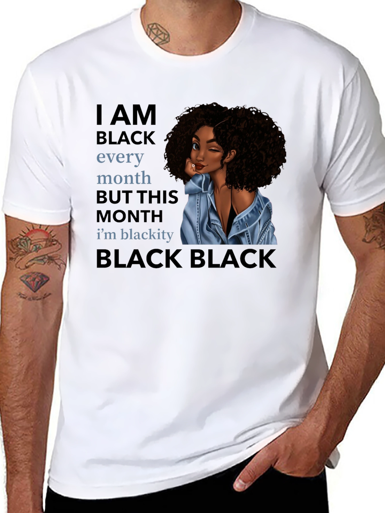 Black Pride Graphic T-Shirt - I AM BLACK