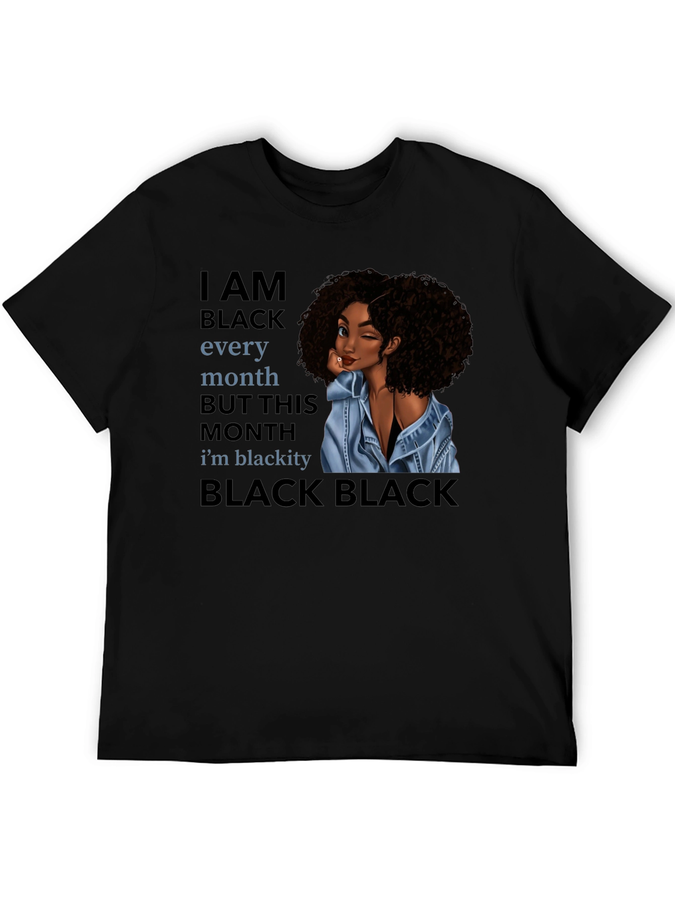 Black Pride Graphic T-Shirt - I AM BLACK