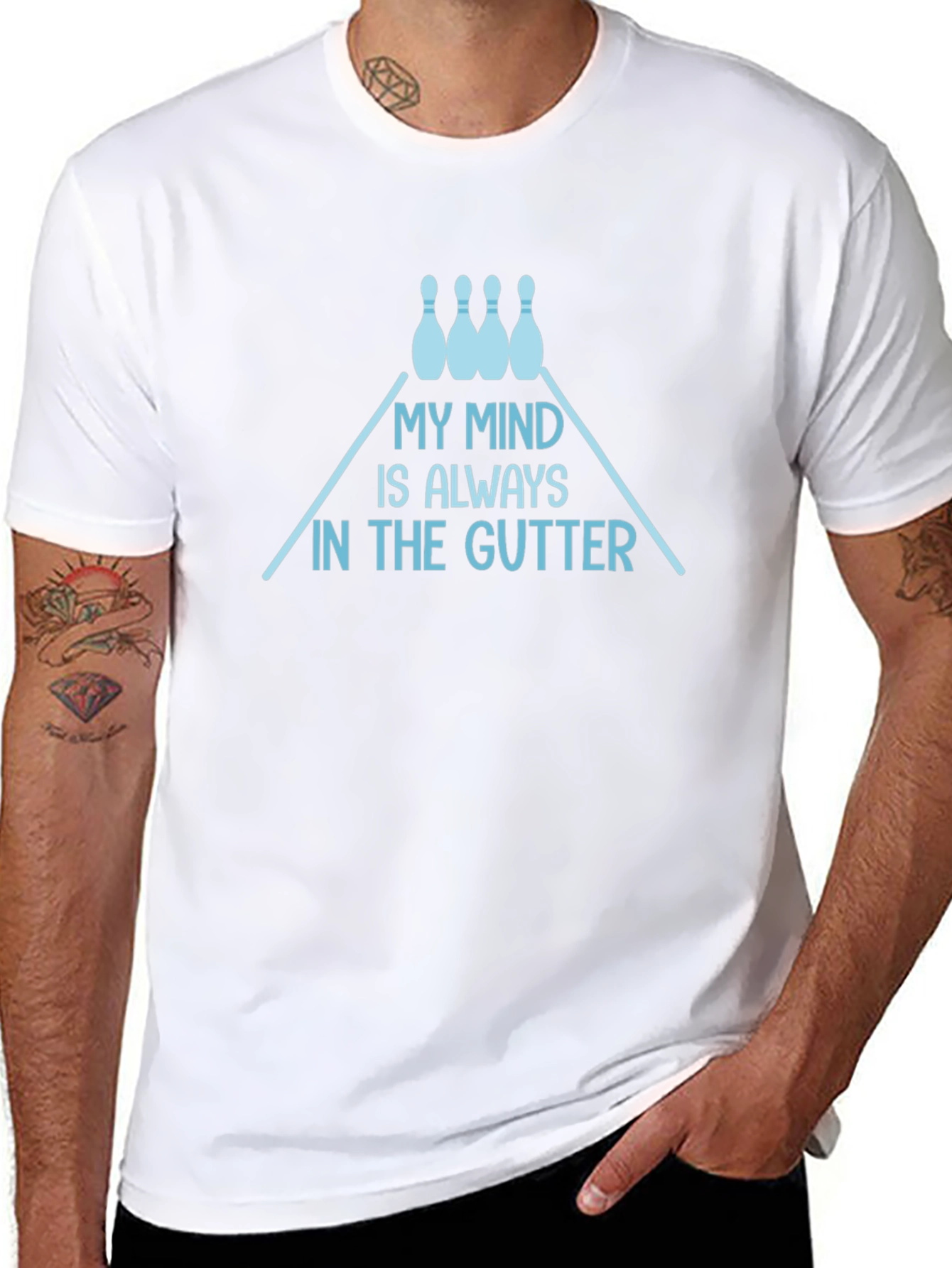 My Mind is Always in the Gutter Bowling T-Shirt
