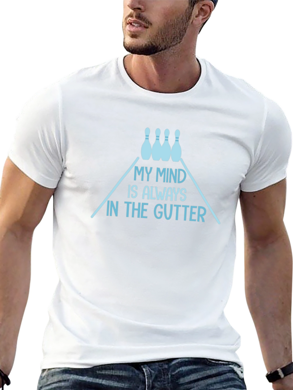 My Mind is Always in the Gutter Bowling T-Shirt