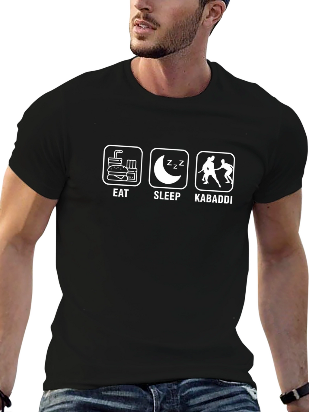 Eat Sleep Kabaddi T-Shirt