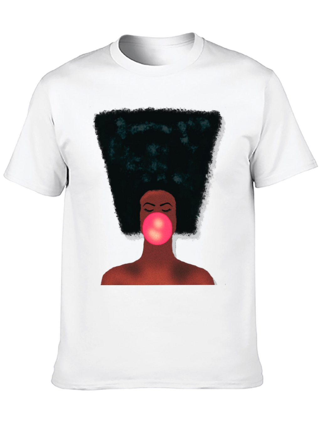 Black Afro Bubble Gum T-Shirt