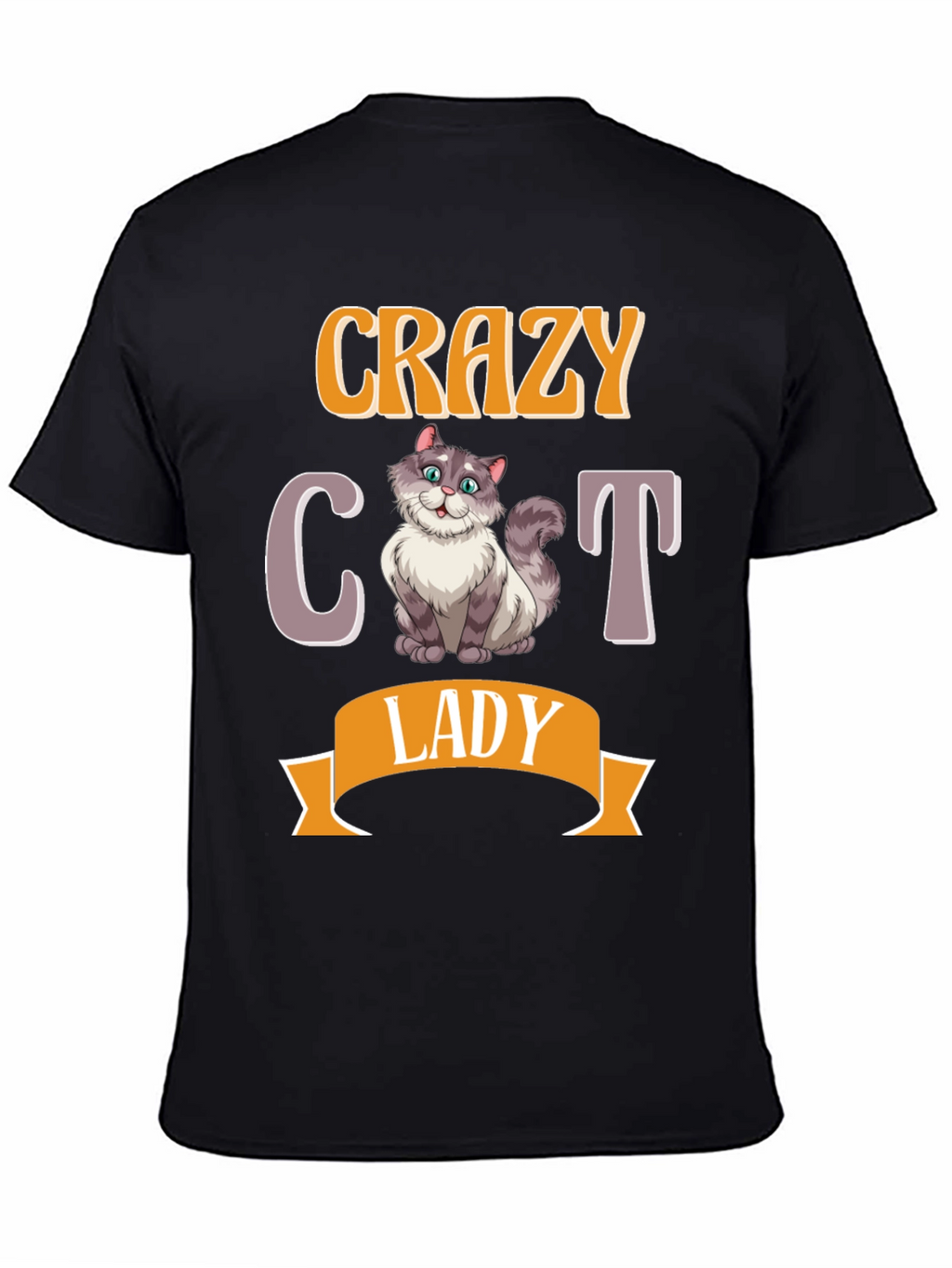 Crazy Cat Lady T-Shirt - Novelty Cat Lover Tee