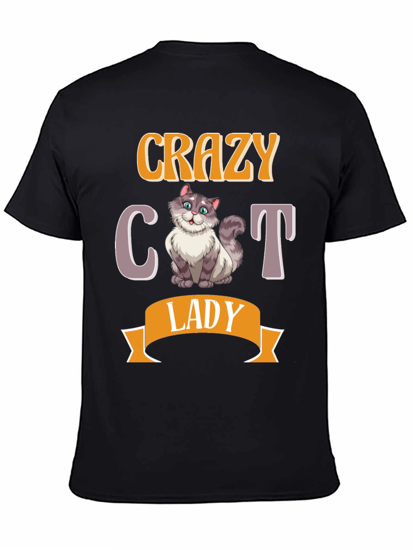 Crazy Cat Lady T-Shirt - Novelty Cat Lover Tee