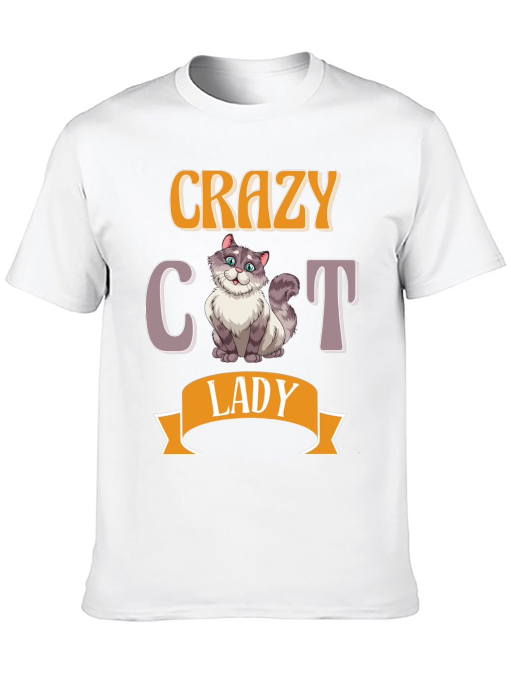 Crazy Cat Lady T-Shirt - Novelty Cat Lover Tee
