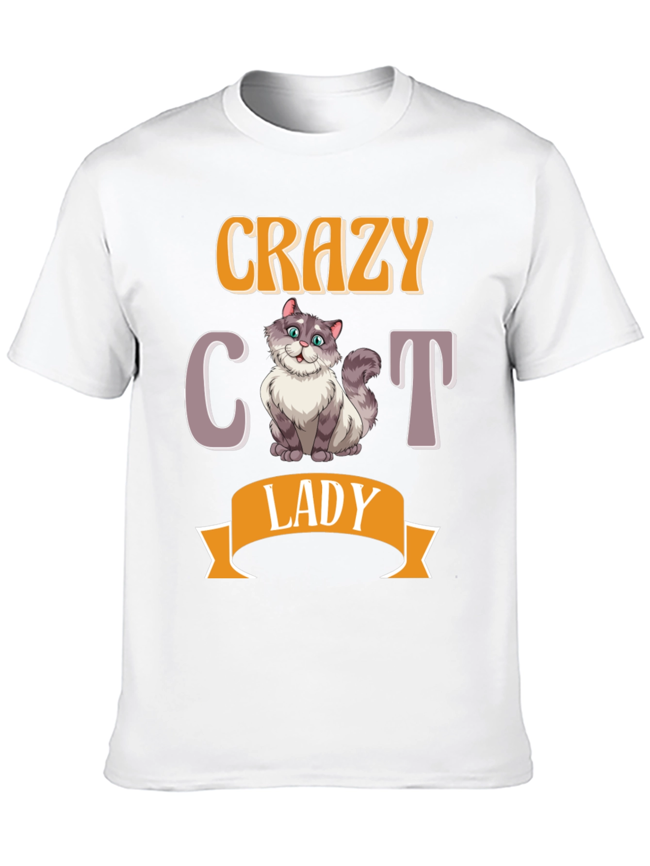 Crazy Cat Lady T-Shirt - Novelty Cat Lover Tee