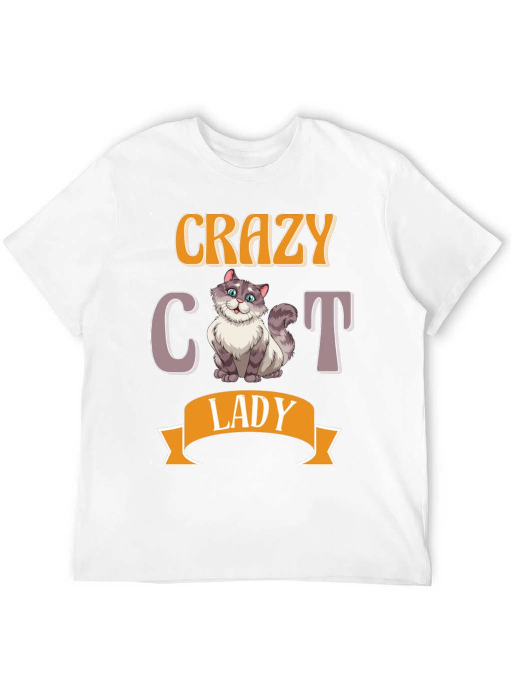Crazy Cat Lady T-Shirt - Novelty Cat Lover Tee