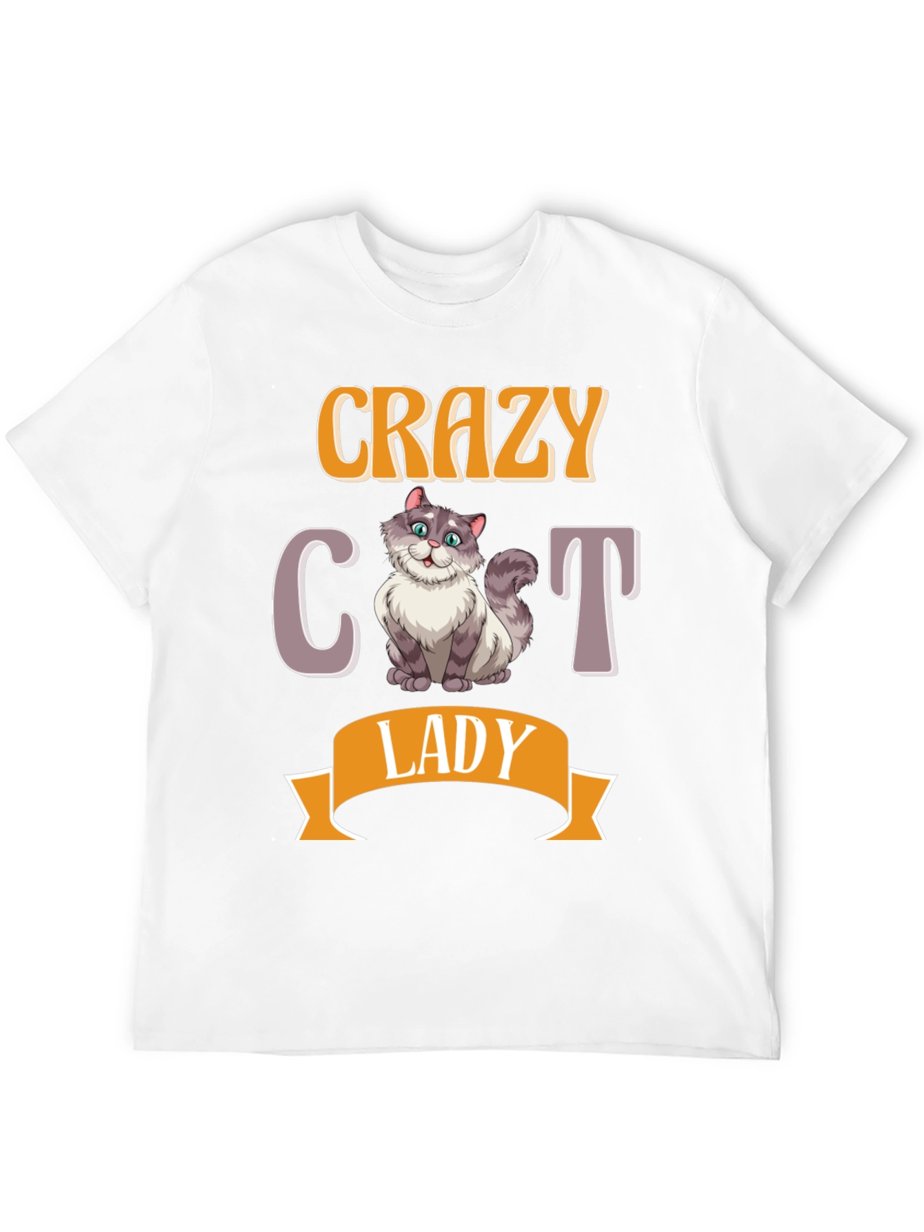 Crazy Cat Lady T-Shirt - Novelty Cat Lover Tee