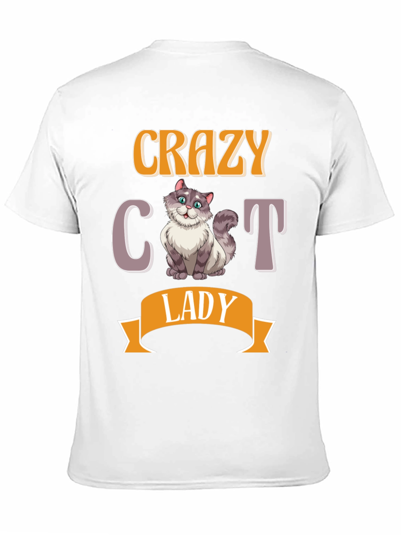 Crazy Cat Lady T-Shirt - Novelty Cat Lover Tee