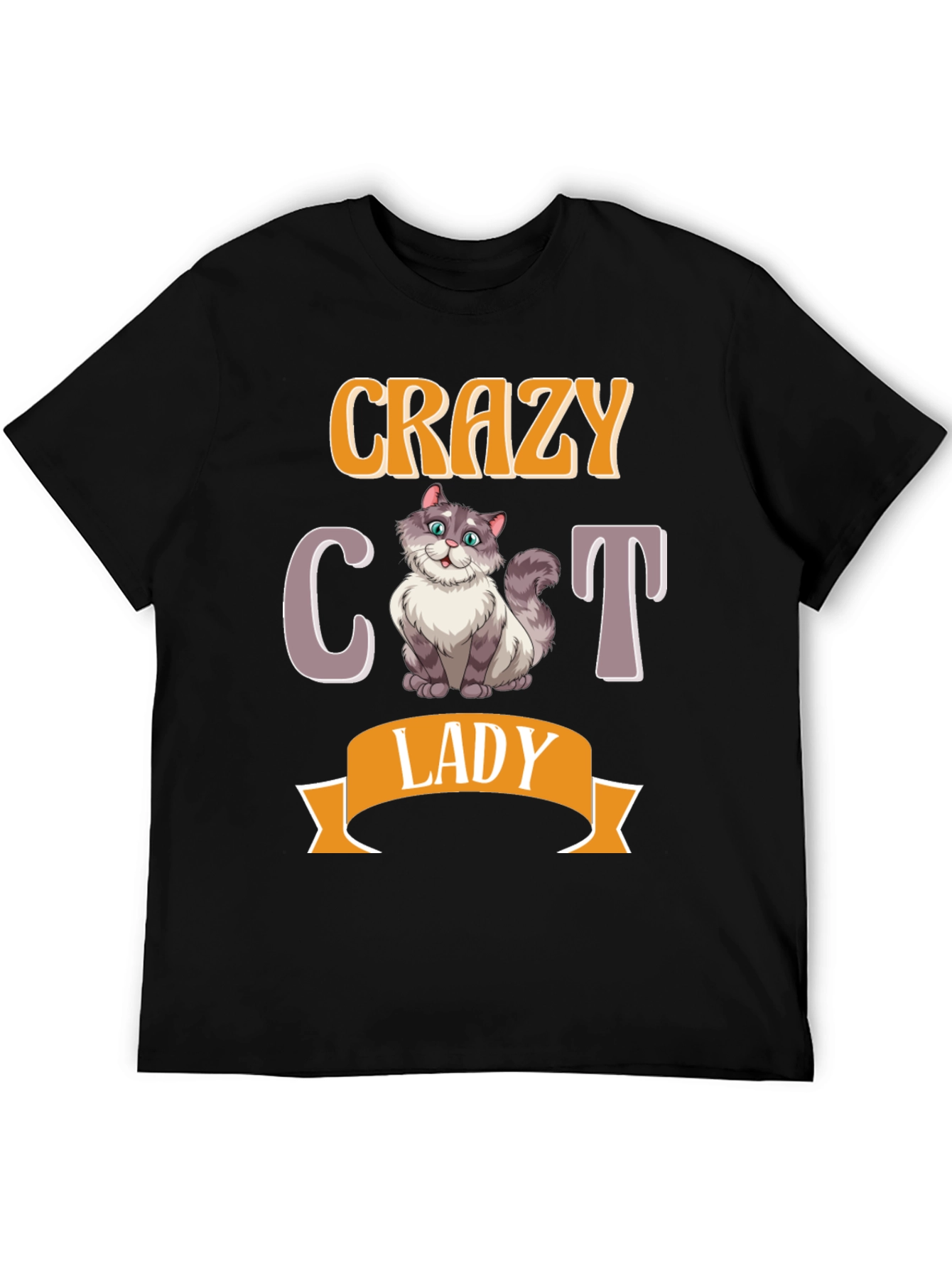 Crazy Cat Lady T-Shirt - Novelty Cat Lover Tee