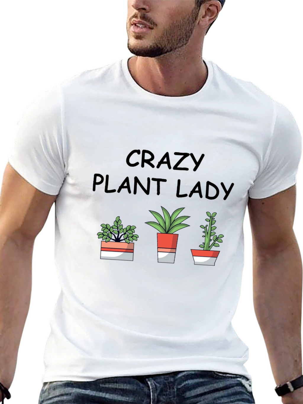 Crazy Plant Lady T-Shirt - Gardening Lover Tee