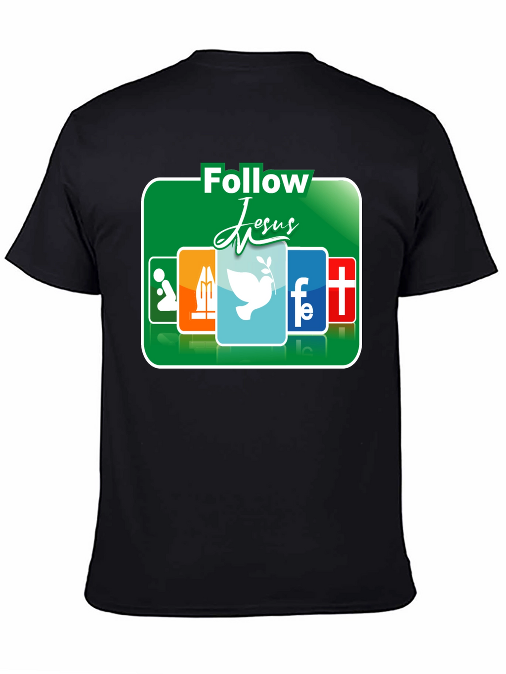Follow Jesus Graphic T-Shirt - Religious Apparel