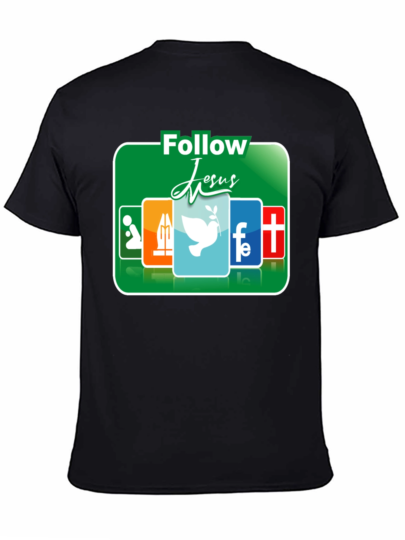 Follow Jesus Graphic T-Shirt - Religious Apparel