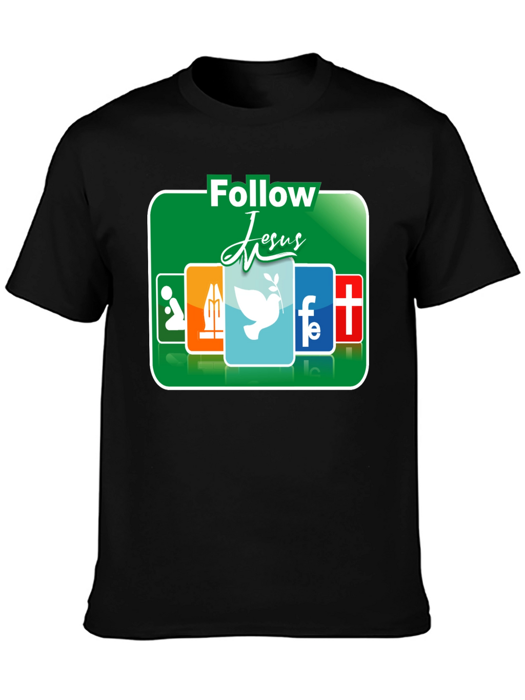Follow Jesus Graphic T-Shirt - Religious Apparel