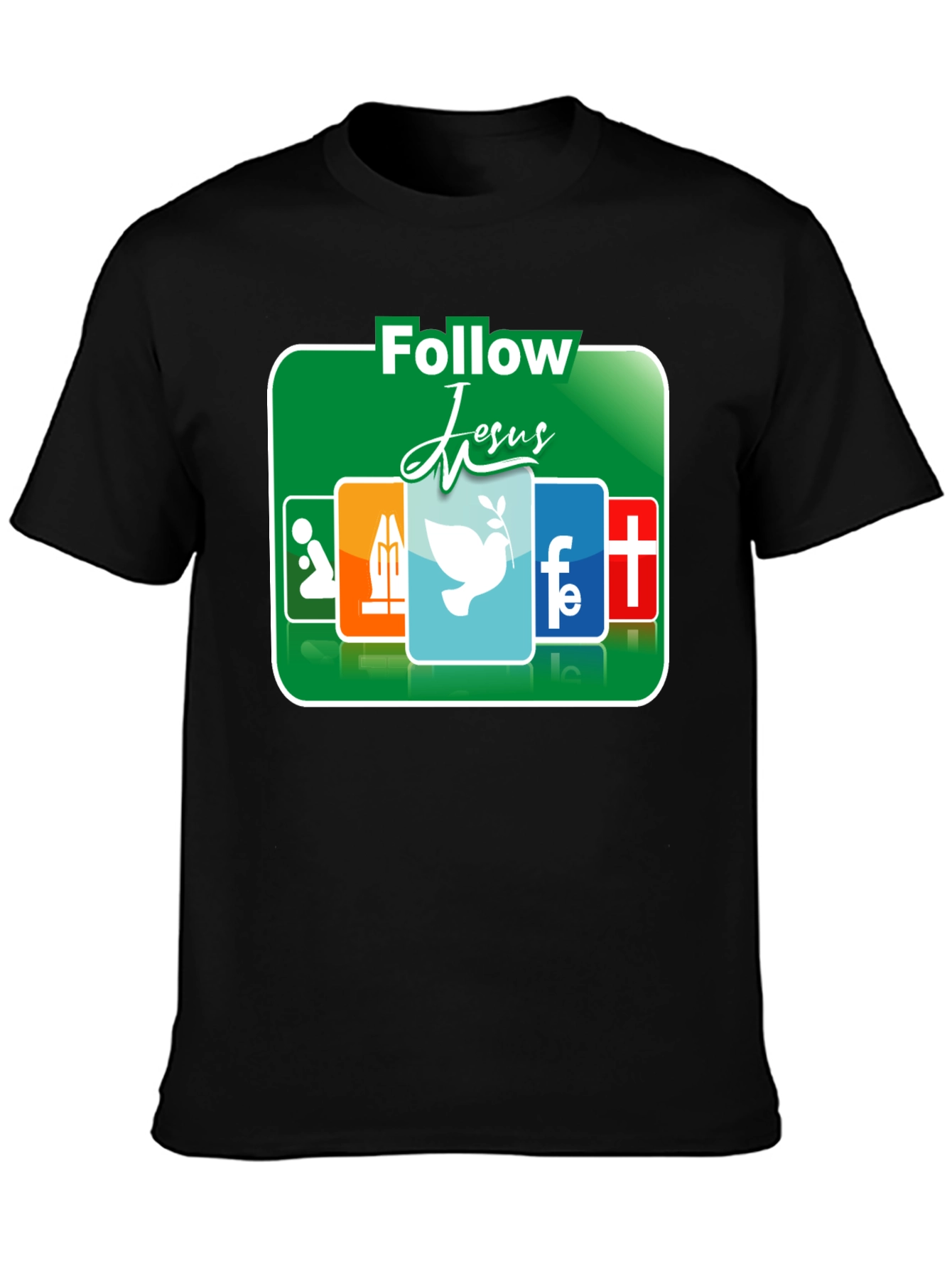 Follow Jesus Graphic T-Shirt - Religious Apparel