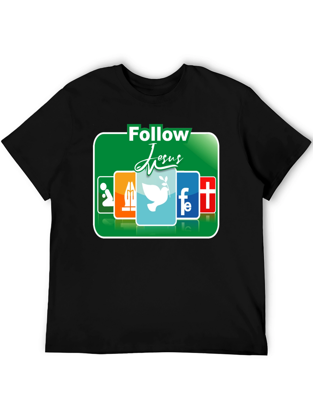 Follow Jesus Graphic T-Shirt - Religious Apparel