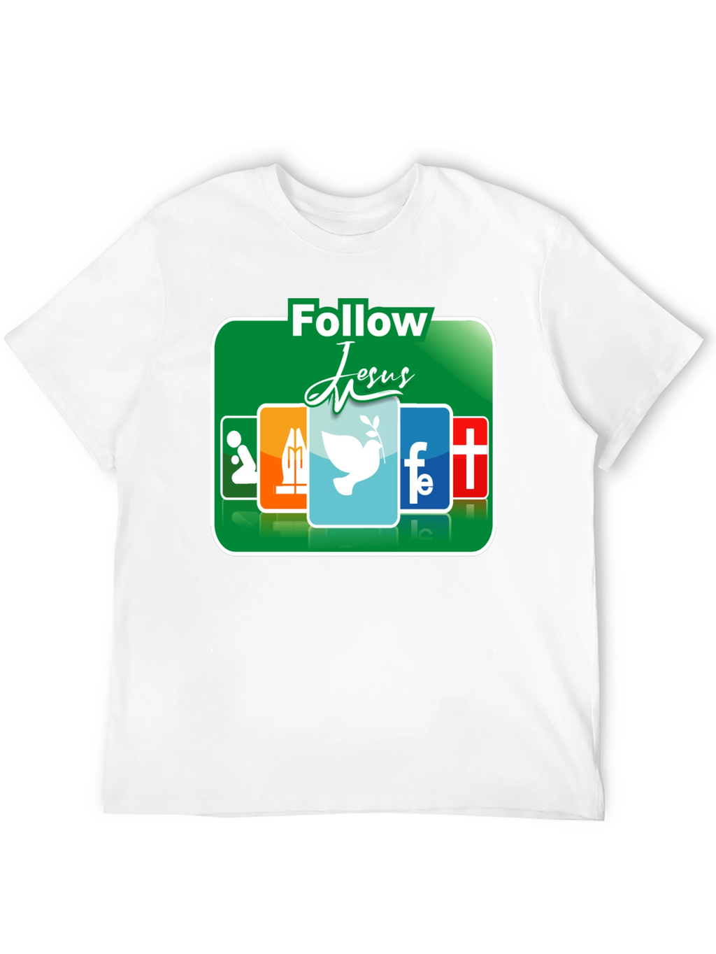 Follow Jesus Graphic T-Shirt - Religious Apparel