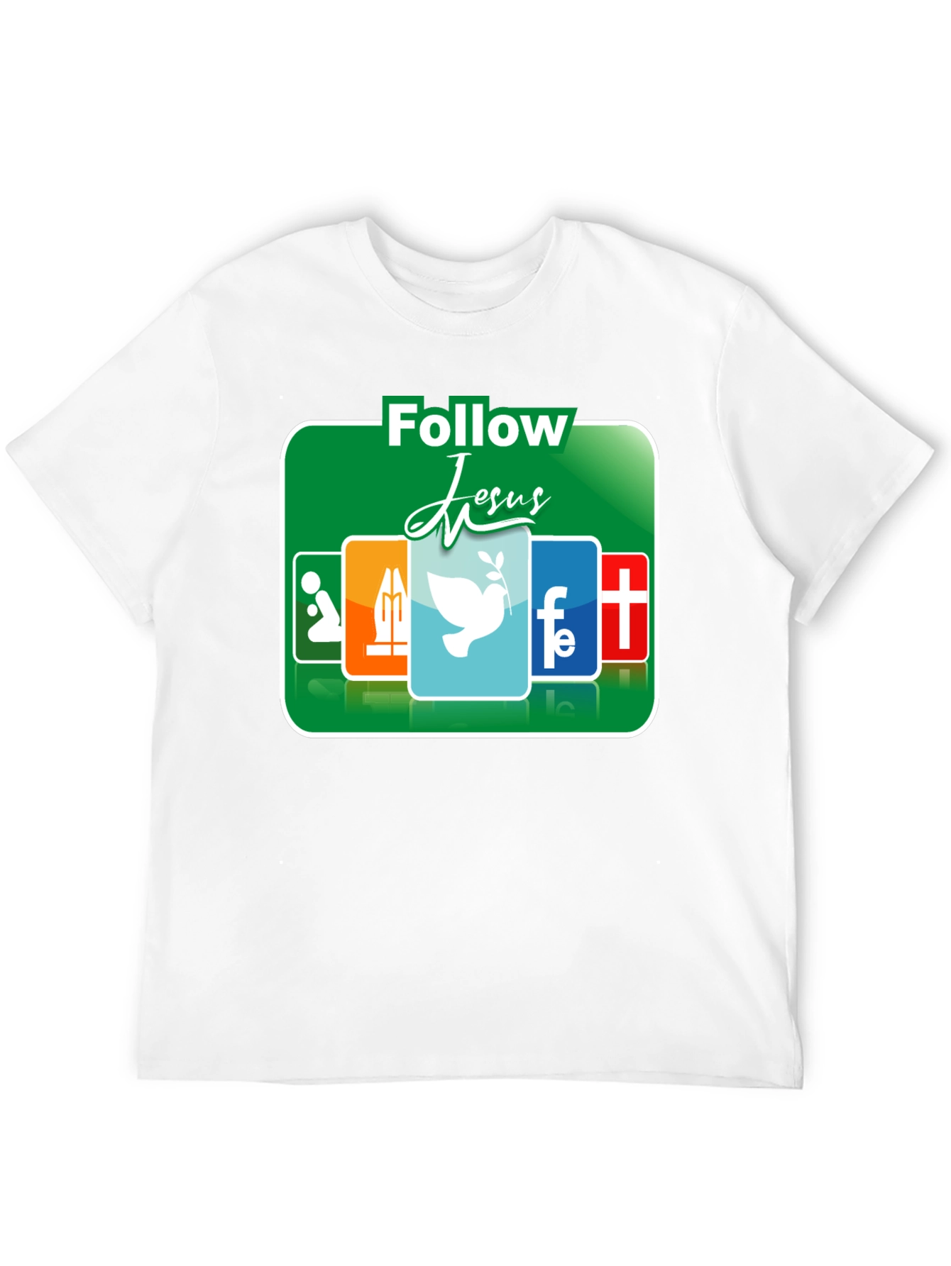 Follow Jesus Graphic T-Shirt - Religious Apparel