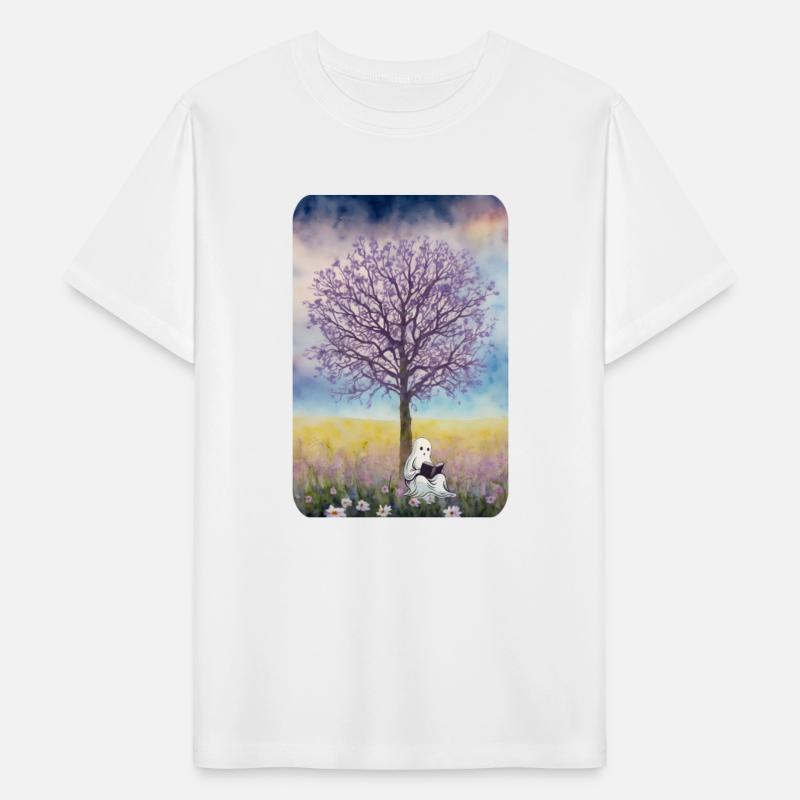 Ghost Reading A Book Under A Tree