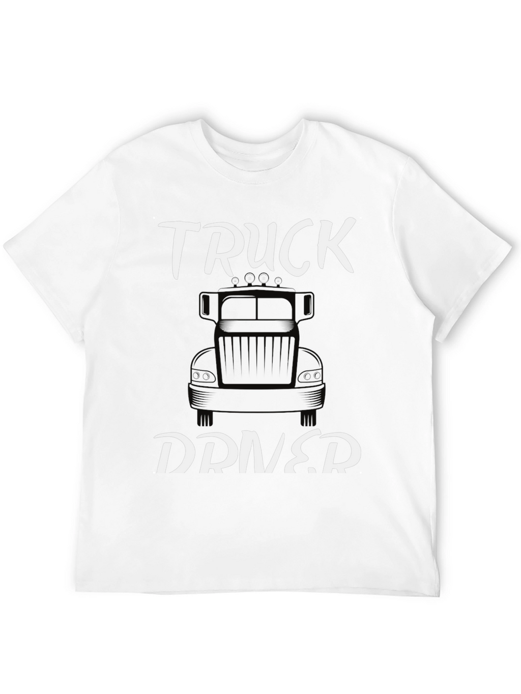 Truck Driver Graphic Tee - Classic Black Cotton T-Shirt