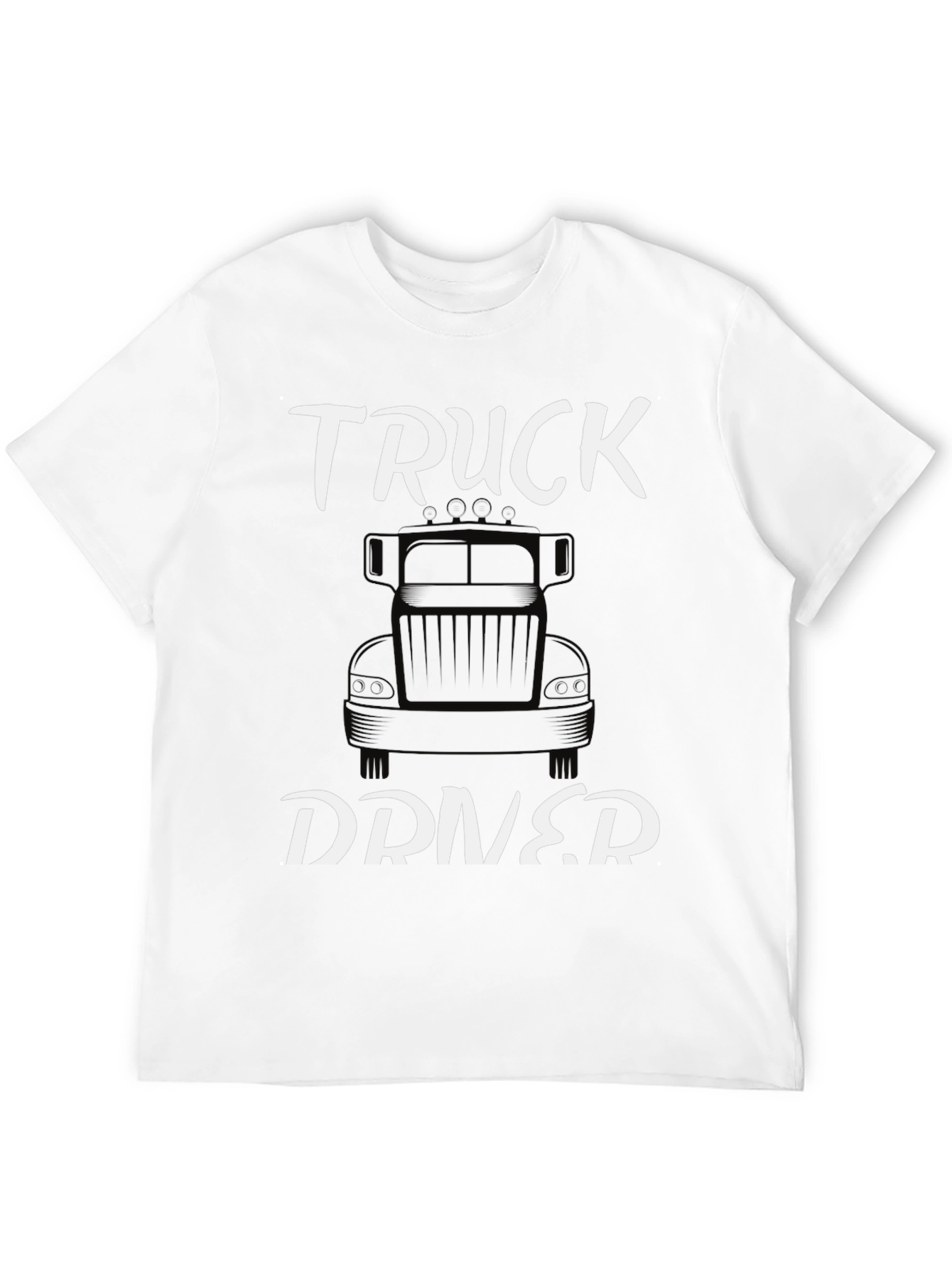 Truck Driver Graphic Tee - Classic Black Cotton T-Shirt